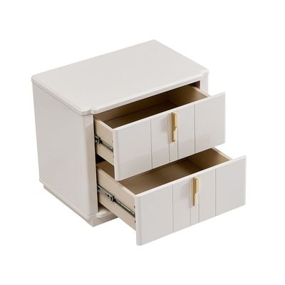 Lintell 2 Drawer Night Stand - Cream