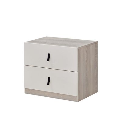 Trevor 2 Drawer Night Stand - Beige / L. Grey