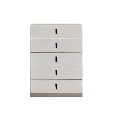 Trevor Chest Of 5 Drawer - Beige / L. Grey