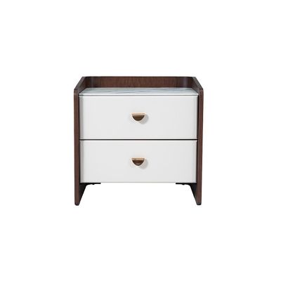 Alhamra Night Stand - D.Brown/White/Green