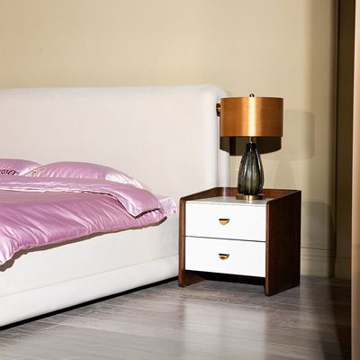 Alhamra Night Stand - D.Brown/White/Green