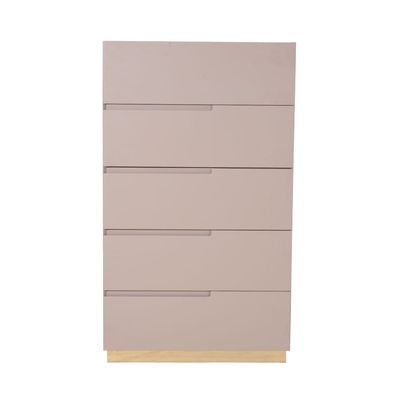 Allayal 5 Drawer Chest Cabinet - White/Beige/Gold