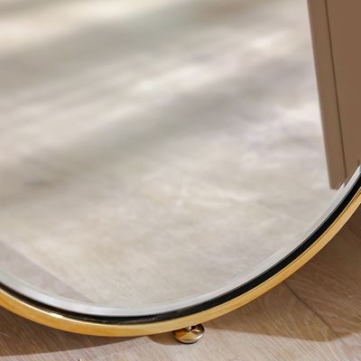 Allayal Dresser With Mirror & Stool - White/Beige/Gold