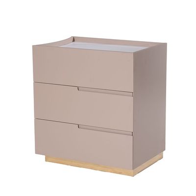 Allayal Dresser With Mirror & Stool - White/Beige/Gold