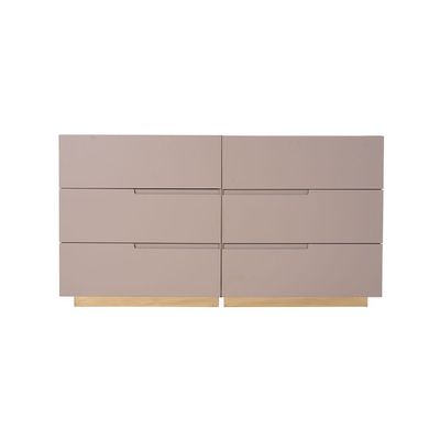 Allayal Dresser With Mirror & Stool - White/Beige/Gold
