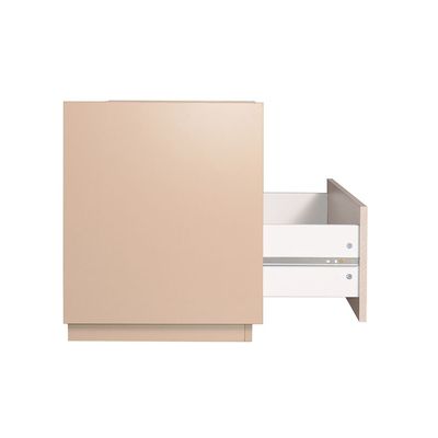 Colleen 1 Drawer Left Night Stand w/Wireless Charger - Beige/White