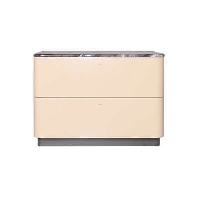 Hanson 2 Drawer  Night Stand - D.Grey/Khaki