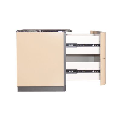 Hanson 2 Drawer  Night Stand - D.Grey/Khaki