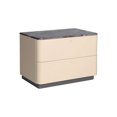 Hanson 2 Drawer  Night Stand - D.Grey/Khaki