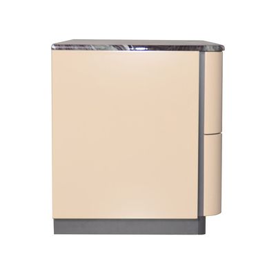 Hanson 2 Drawer  Night Stand - D.Grey/Khaki