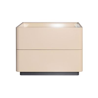 Mulligan 2 Drawer  Night Stand - Khaki/White