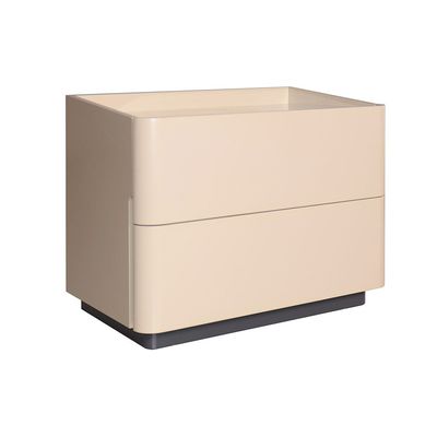 Mulligan 2 Drawer  Night Stand - Khaki/White