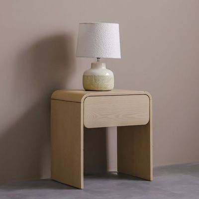 Cassie 1 Drawer Night Stand - Natural/Ashwood