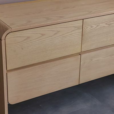 Cassie 6 Drawer Wide Dressing Cabinet - Natural/Ashwood