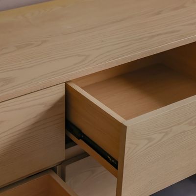 Cassie 6 Drawer Wide Dressing Cabinet - Natural/Ashwood