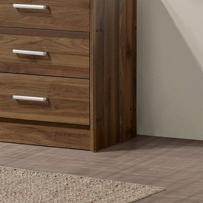 Supreme 6Drawers Master Dresser W/Mirror-Light Walnut