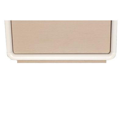 V2 Brita 2 drawers Night Stand - Beige / White Oak