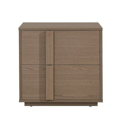 Allison 2 Drawers Nightstand Left -Natural Oak