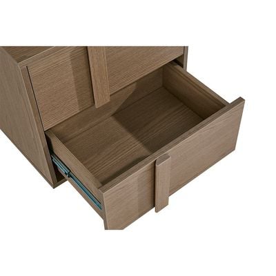 Allison 2 Drawers Nightstand Left -Natural Oak