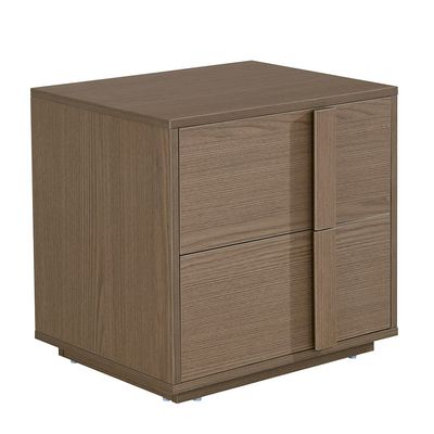 Allison 2 Drawers Nightstand Right-Natural Oak