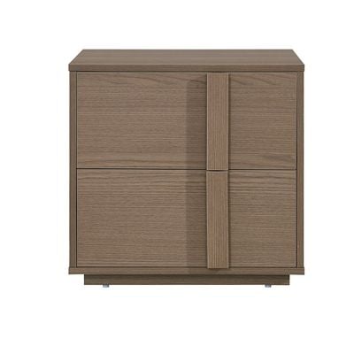 Allison 2 Drawers Nightstand Right-Natural Oak