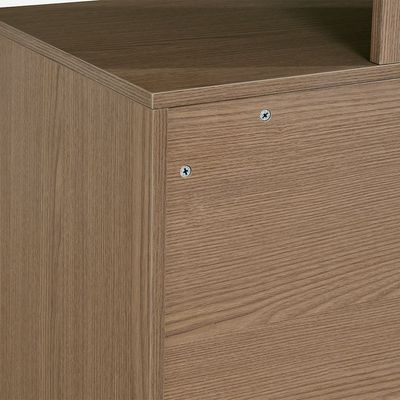 Allison 6 Drawers Master Dresser W/Mirror And Stool-Natural Oak