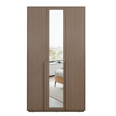 Allison 3 Door Wardrobe W/Mirror- Natural Oak