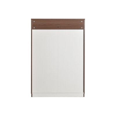 Ronin Chest of 4 Drawers with Top Open Mirror & Jewelry Storage - Walnut/Bronze - With 2-Year Warranty 