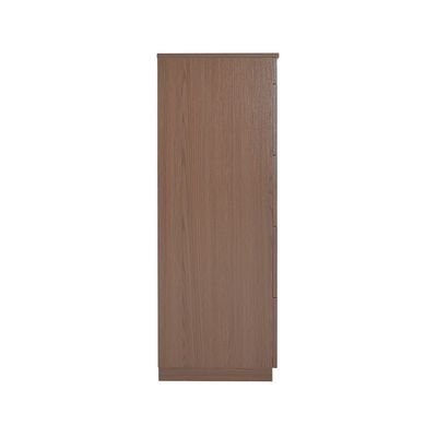 Ronin Chest of 4 Drawers with Top Open Mirror & Jewelry Storage - Walnut/Bronze - With 2-Year Warranty 