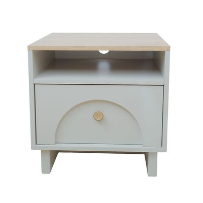 Reena Night Stand - Dark Biege/Natural