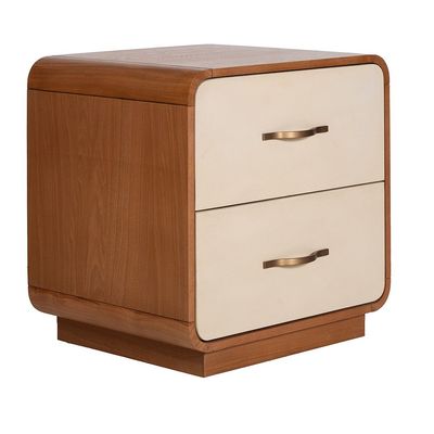 Nordomi 2 Drawer Night Stand-Beige/Natural