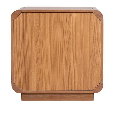 Nordomi 2 Drawer Night Stand-Beige/Natural