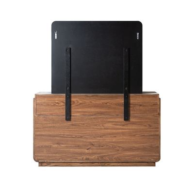 Oboro 6 drawer Dresser Mirror With Stool - Walnut/Beige