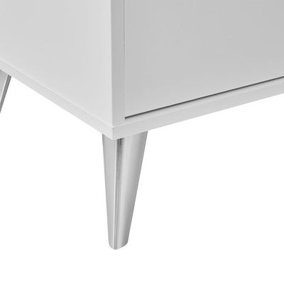 Sparkle 2Drawers Night Stand-HG White & Dark Brown