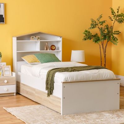 Stanley 90x200 House Bedroom Set W/2Drawers-Sonoma Oak & White