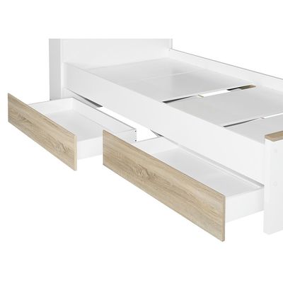 Stanley 90x200 House Bed W/2Drawers-Sonoma Oak & White