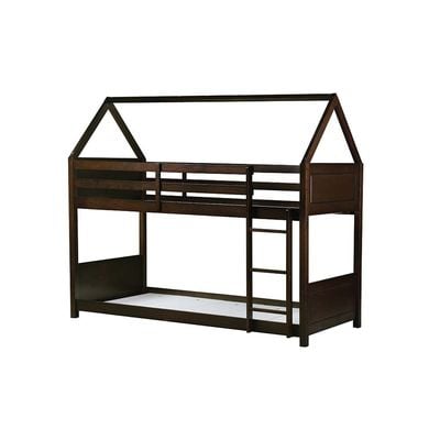 Derby House 90x200 Solidwood Bunk Bed-Espresso