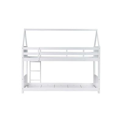 Derby House 90x200 Solid Wood Bunk Bed - White - With 2-Year Warranty 