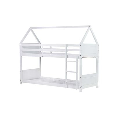 Derby House 90x200 Solid Wood Bunk Bed - White - With 2-Year Warranty 