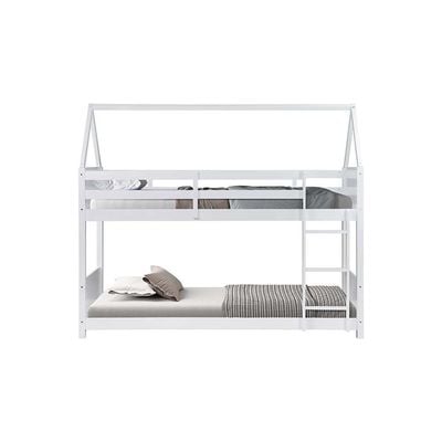 Derby House 90x200 Solid Wood Bunk Bed - White - With 2-Year Warranty 