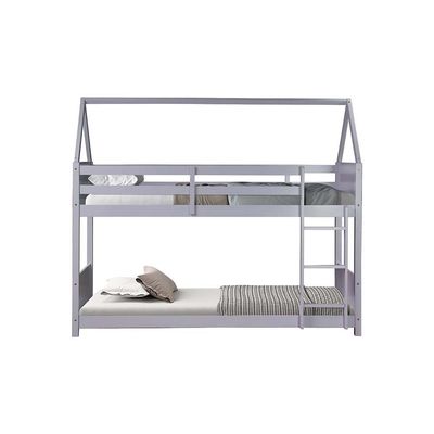 Derby House 90x200 Solid Wood Bunk Bed - Grey - With 2-Year Warranty