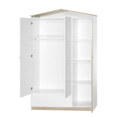 Stanley 3Door Wardrobe W/1Drawer-Sonoma Oak & White
