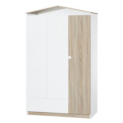 Stanley 3Door Wardrobe W/1Drawer-Sonoma Oak & White