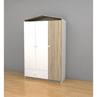 Stanley 3Door Wardrobe W/1Drawer-Sonoma Oak & White