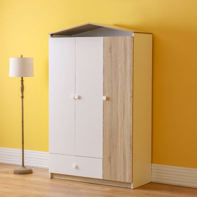 Stanley 3Door Wardrobe W/1Drawer-Sonoma Oak & White