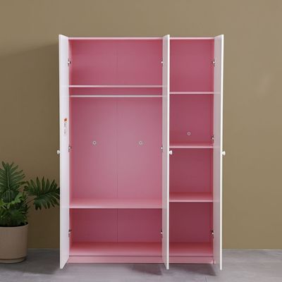 Disney Princess 3Door Kids Wardrobe-White & Pink