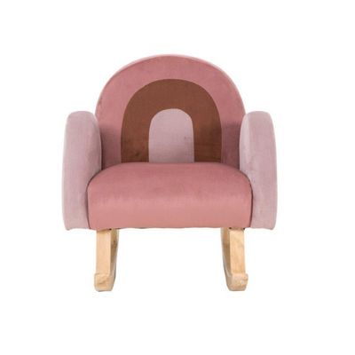 Rainbow Rocking Armchair - Pink