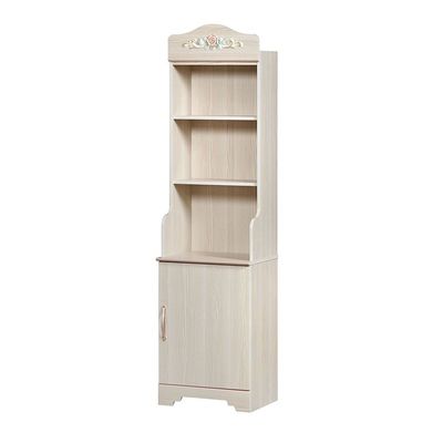 Ariana 1-Door Open Shelf Book Case-Light Oak