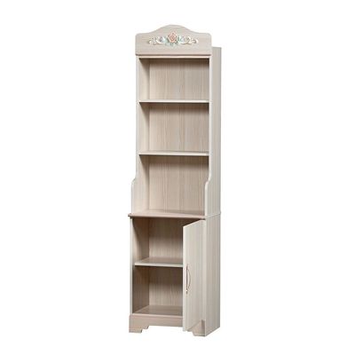 Ariana 1-Door Open Shelf Book Case-Light Oak