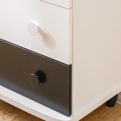 Panda 4 Drawers Dresser-White & Black